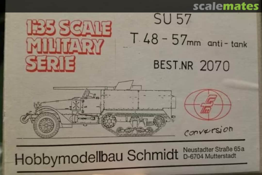 Boxart SU57 T48 - 57mm Anti-tank 2070 Hobbymodellbau Schmidt Boxart SU57 T48 - 57mm Anti-tank 2070 Hobbymodellbau Schmidt