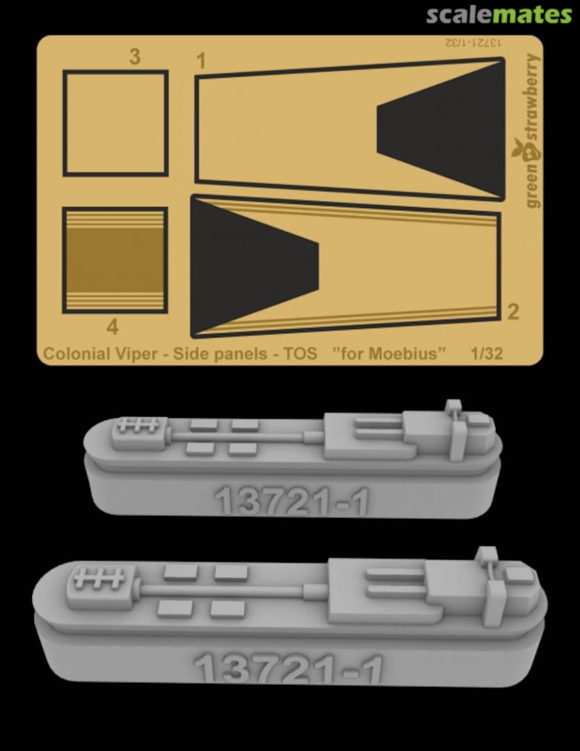 Boxart Colonial Viper - Side Panels - TOS 13721-1/32 Greenstrawberry Boxart Colonial Viper - Side Panels - TOS 13721-1/32 Greenstrawberry