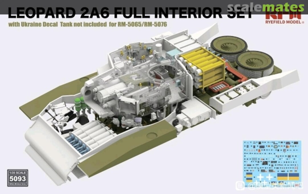 Boxart Leopard 2A6 full interior set RM-5093 Rye Field Model Boxart Leopard 2A6 full interior set RM-5093 Rye Field Model