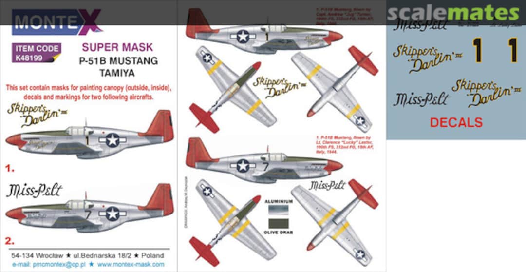 Boxart P-51B Mustang K48199 Montex Boxart P-51B Mustang K48199 Montex