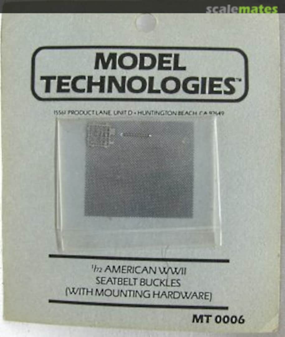 Boxart American WWII Seatbelt Buckles MT 0006 Model Technologies Boxart American WWII Seatbelt Buckles MT 0006 Model Technologies