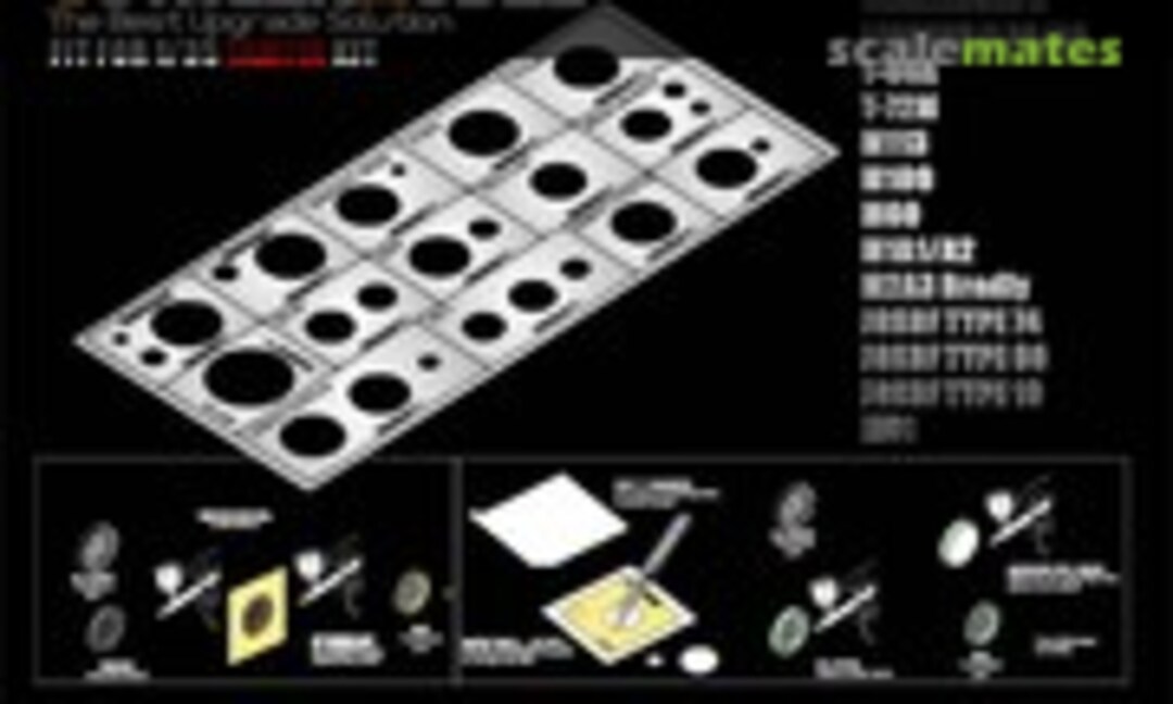 1:35 Modern AFV Road Wheels Stenciling templates ver 1.0 (Voyager Model TEZ041) TEZ041