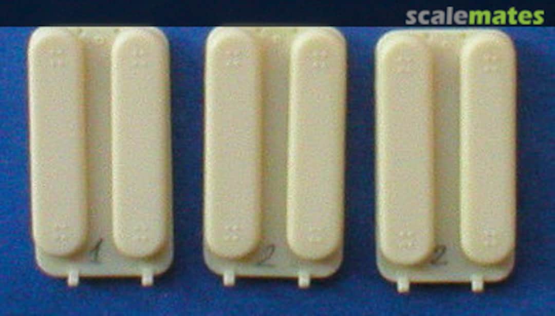 Boxart BTR-80/80A corrected engine deck hatches (3) 288 SP Designs Boxart BTR-80/80A corrected engine deck hatches (3) 288 SP Designs