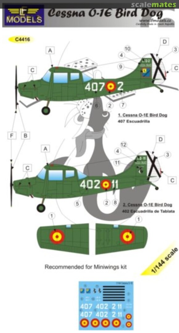 Boxart Cessna O-1E Bird Dog (Spain) C4416 LF Models