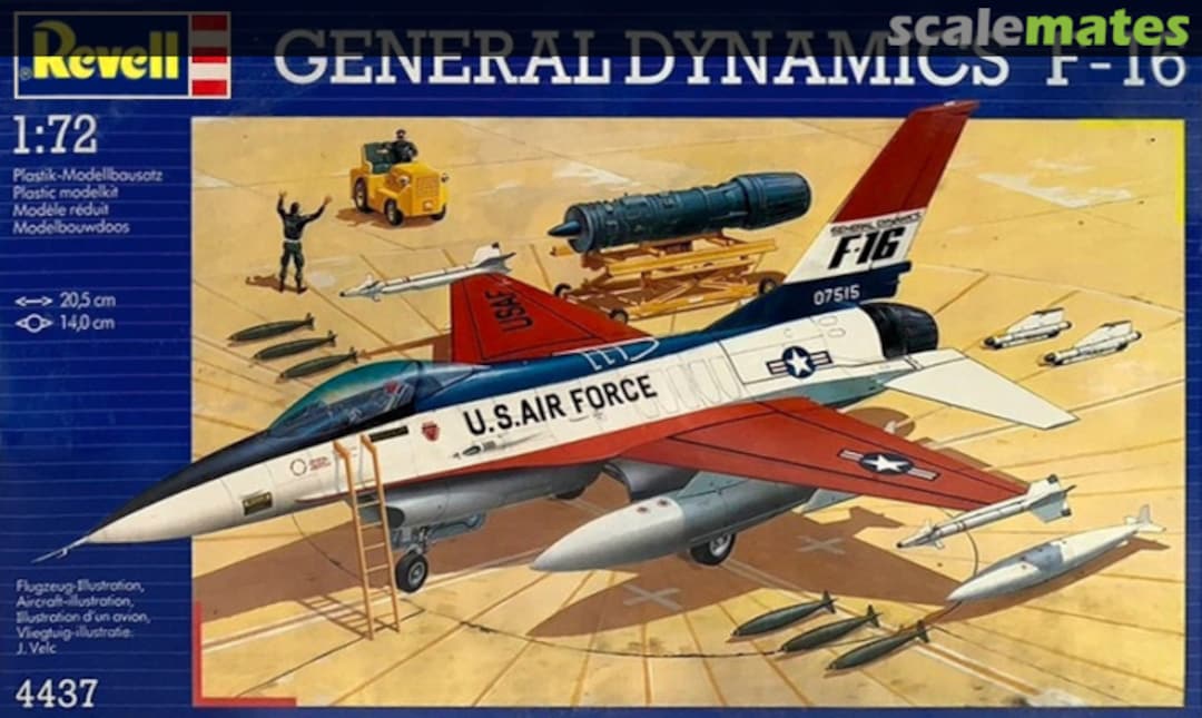 Boxart General Dynamics F-16 4437 Revell Boxart General Dynamics F-16 4437 Revell