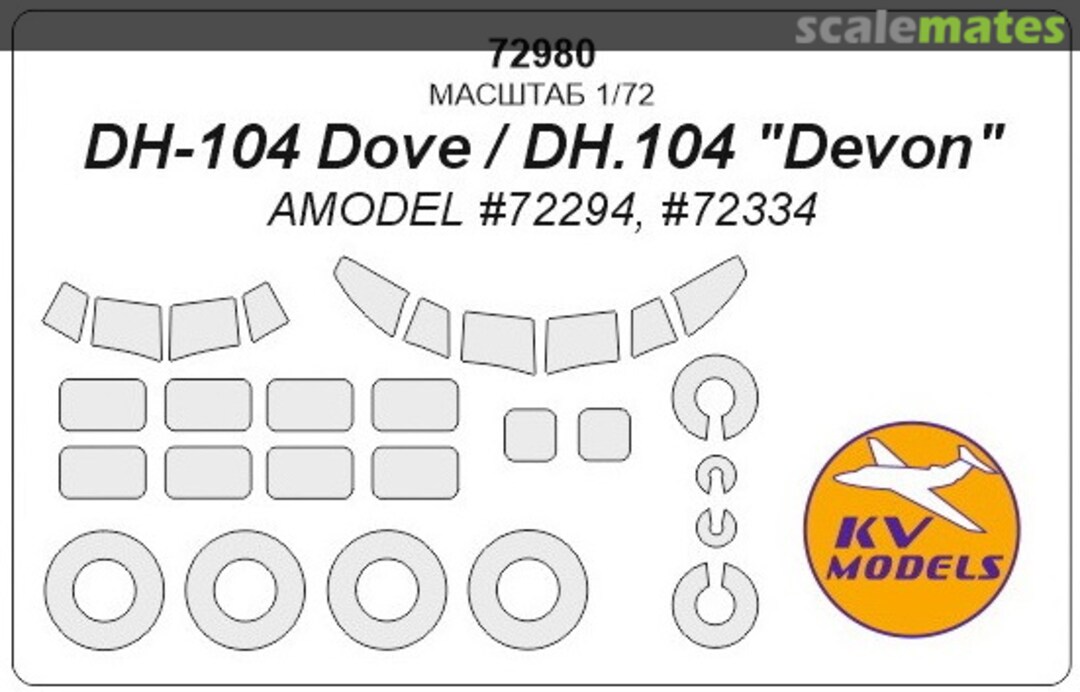 Boxart DH-104 Dove / DH.104 "Devon" 72980 KV Models