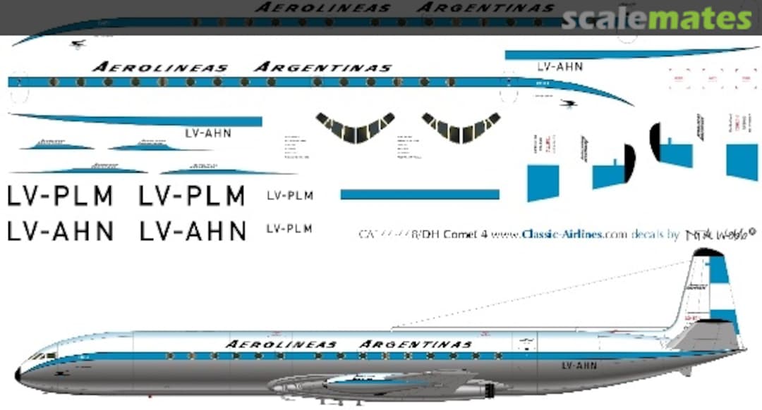 Boxart Aerolineas Argentinas DH Comet 4 CA144-448 Classic Airlines Boxart Aerolineas Argentinas DH Comet 4 CA144-448 Classic Airlines