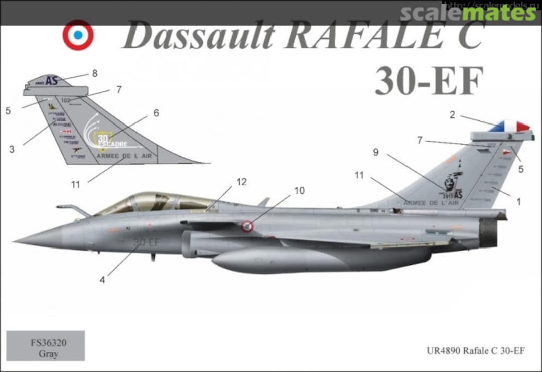 Boxart Rafale C 30-EF UR7286 UpRise Decal Boxart Rafale C 30-EF UR7286 UpRise Decal