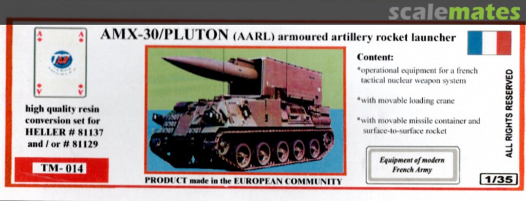 Boxart AMX-30/PLUTON TM-014 Terre Modeles Boxart AMX-30/PLUTON TM-014 Terre Modeles
