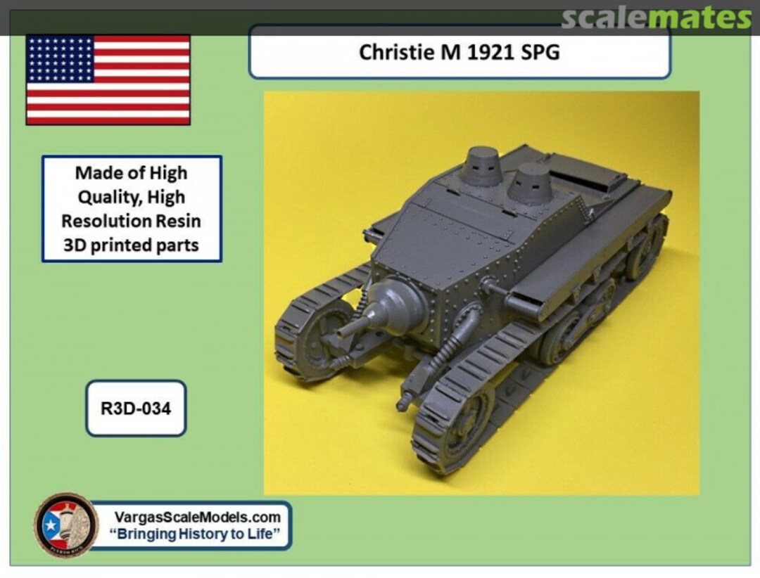 Boxart Christie M1921 SPG R3D-35-034 Vargas Scale Models Boxart Christie M1921 SPG R3D-35-034 Vargas Scale Models