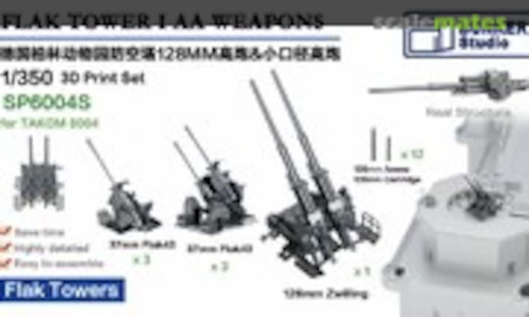 1:350 Flak Tower I Zoo Tower AA Weapons (Bunker Studio SP6004S) SP6004S