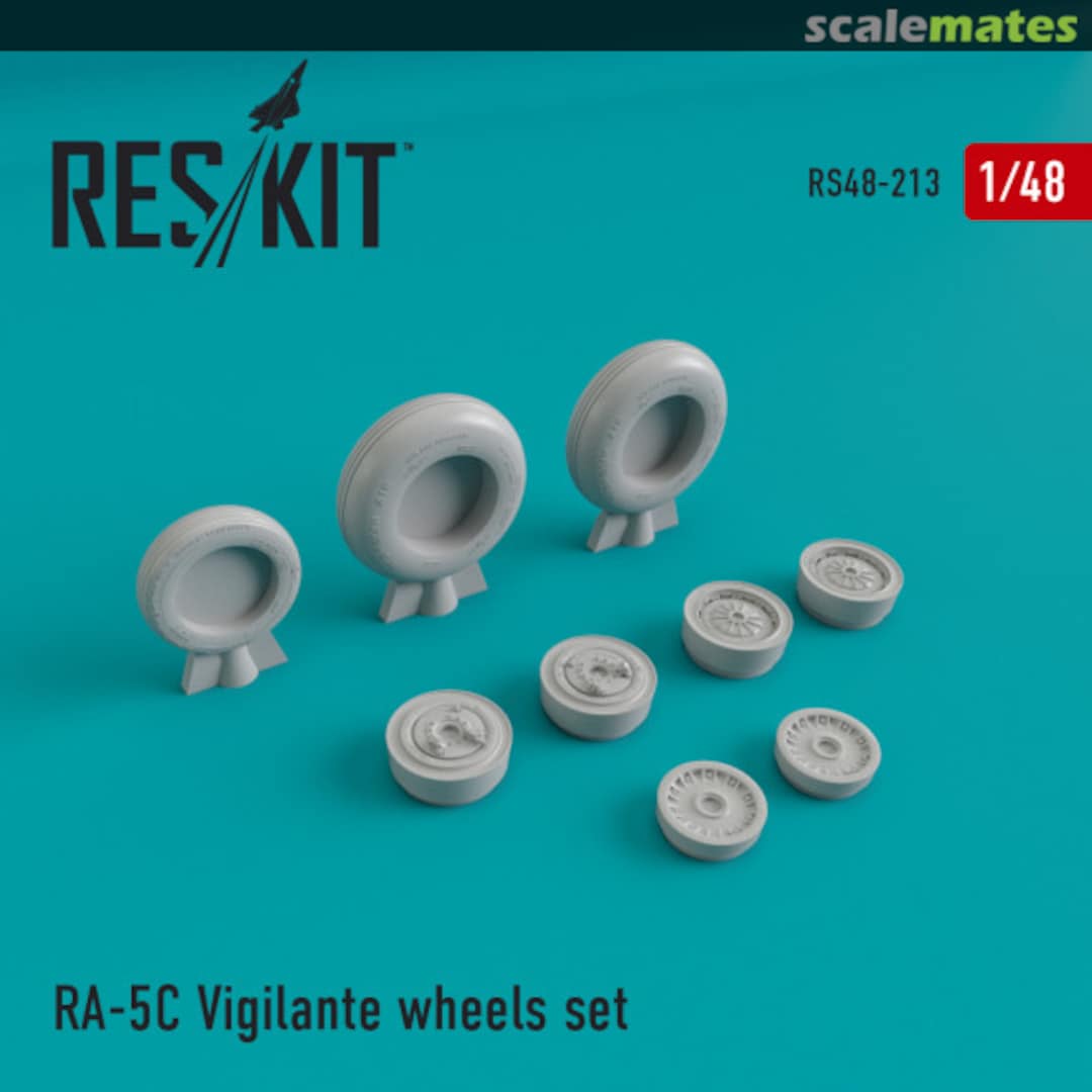 Boxart RA-5C Vigilante - wheel set RS48-213 ResKit Boxart RA-5C Vigilante - wheel set RS48-213 ResKit