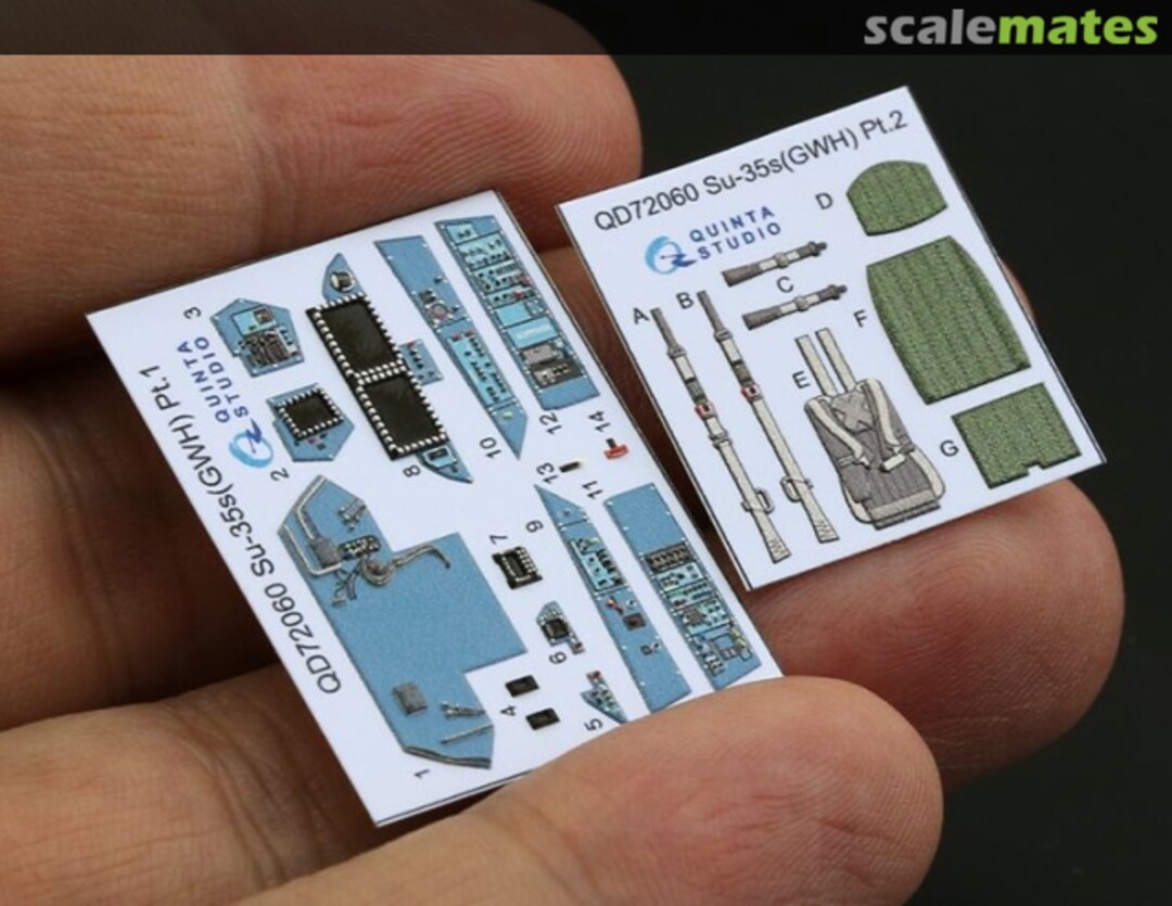 Contents Su-35S interior 3D decals QD72060 Quinta Studio Contents Su-35S interior 3D decals QD72060 Quinta Studio