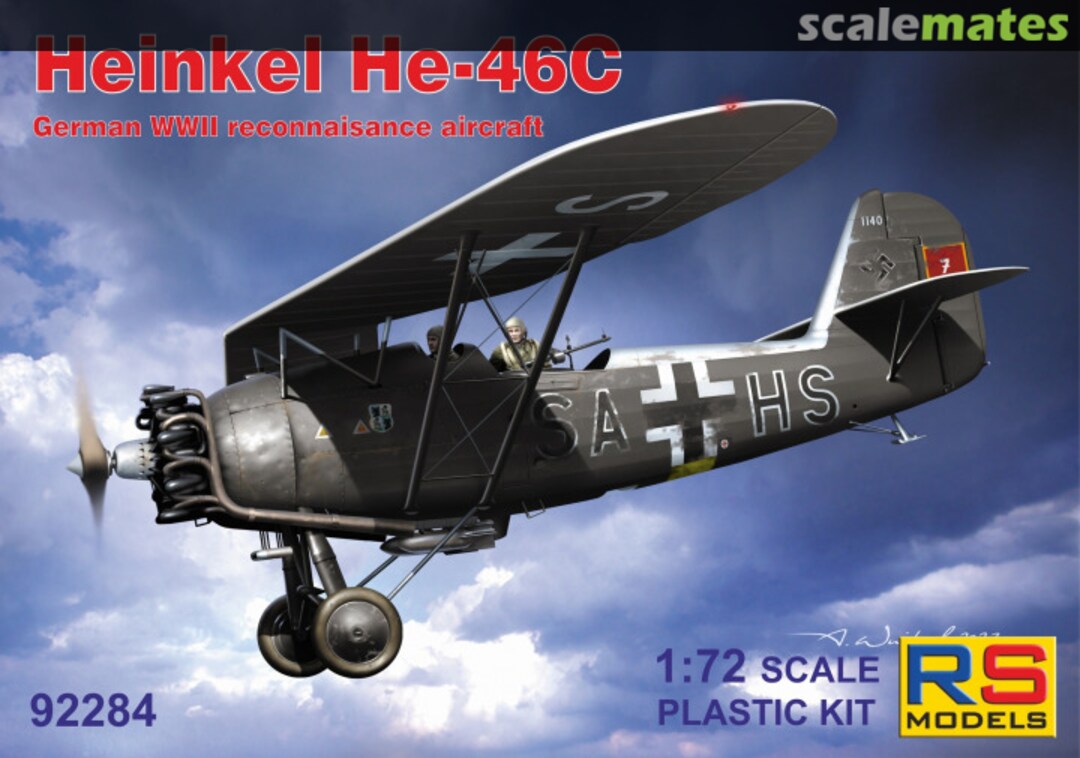 Boxart Heinkel He 46C 92284 RS Models Boxart Heinkel He 46C 92284 RS Models