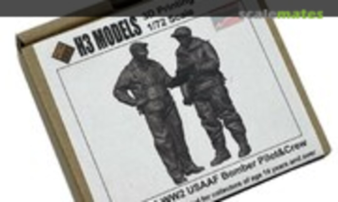 1:72 1/72 H3 Models USAAF Bomber Pilot & Crew Resin Model Kit (H3 Models HS72001) HS72001