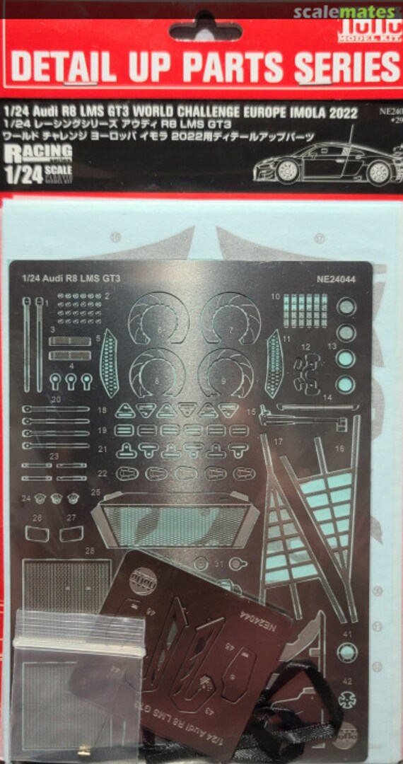 Boxart Racing Series Audi R8 LMS GT3 World Challenge Europe Imola 2022 Detail Up Parts NE24044 NuNu Model Kit 