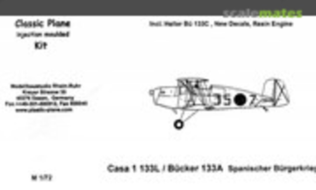 1:72 CASA 1133L / Bü 133A (Classic Plane CPM 76)