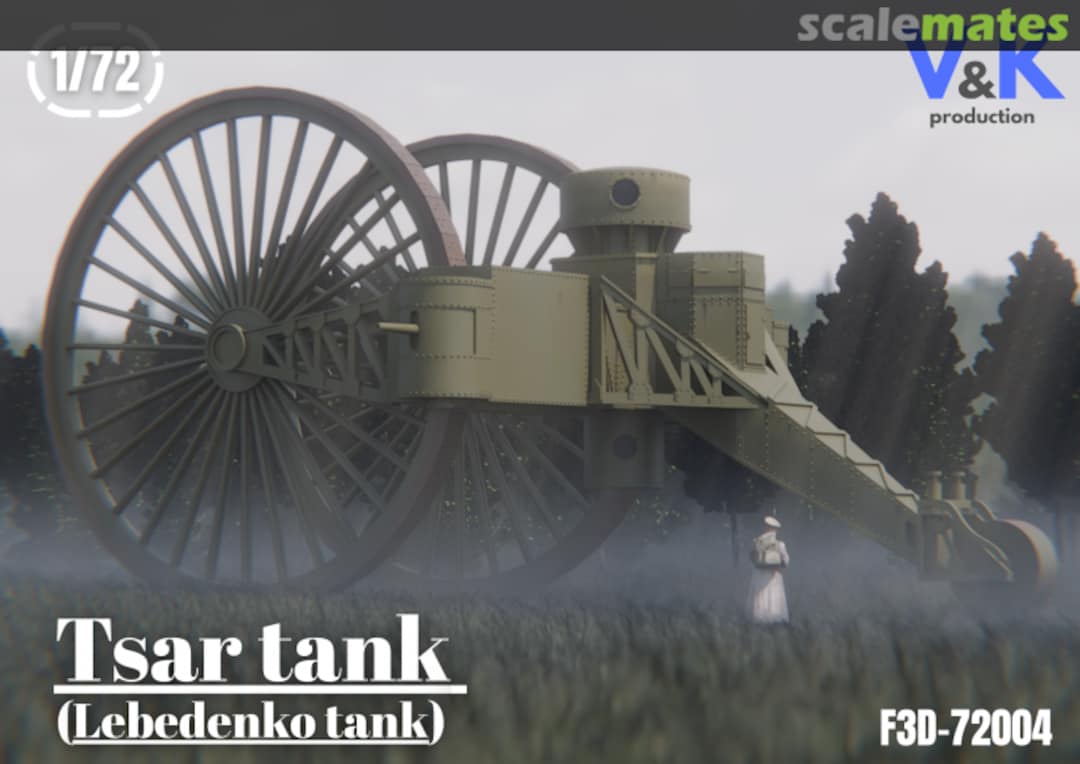 Boxart Tsar tank (Lebedenko tank) F3D-72004 V&KProduction Boxart Tsar tank (Lebedenko tank) F3D-72004 V&KProduction