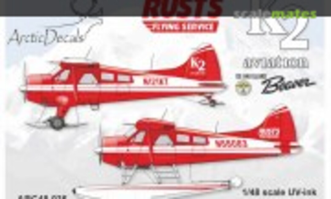 1:48 DHC-2 Beaver K2 Aviation / Rust's Flying Service (Arctic Decals ARC48-035) ARC48-035