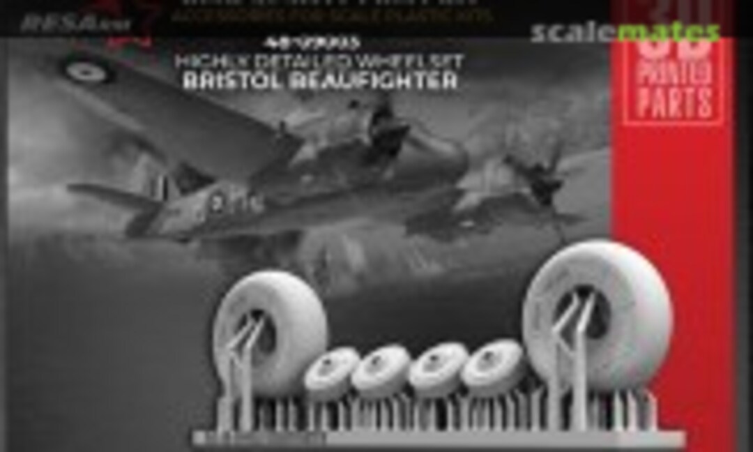 1:48 Beaufighter highly detailed wheel set (RESArm 48-09003) 48-09003