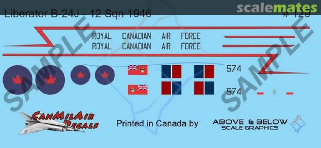 Boxart Consolidated B-24J Liberator 129 Above & Below Graphics
