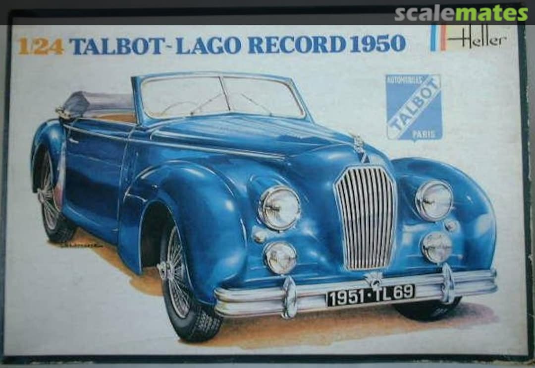 Boxart Talbot-Lago Record 1950 711 Heller Boxart Talbot-Lago Record 1950 711 Heller