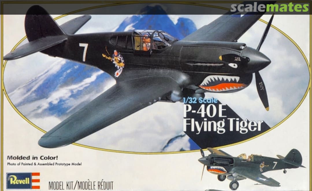 Boxart P-40E Flying Tiger 4400 Revell Boxart P-40E Flying Tiger 4400 Revell