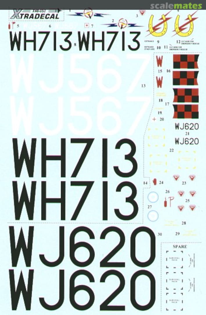 Boxart EE Canberra B2 Pt 1 X48-053 Xtradecal Boxart EE Canberra B2 Pt 1 X48-053 Xtradecal