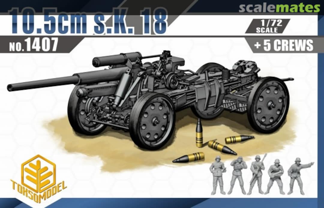 Boxart 10,5cm sK 18 with Crew 1407 Toxso Model Boxart 10,5cm sK 18 with Crew 1407 Toxso Model