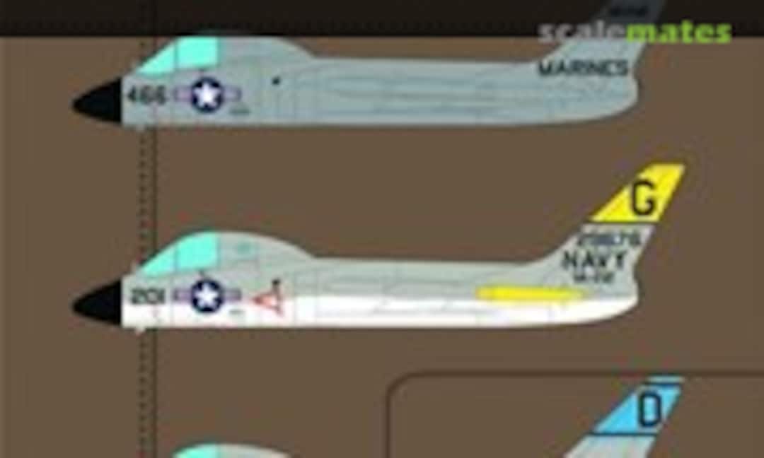 1:48 Vought F7U-3 / F7U-3M Cutlass (Worldwide Aviation Decals S48001) S48001