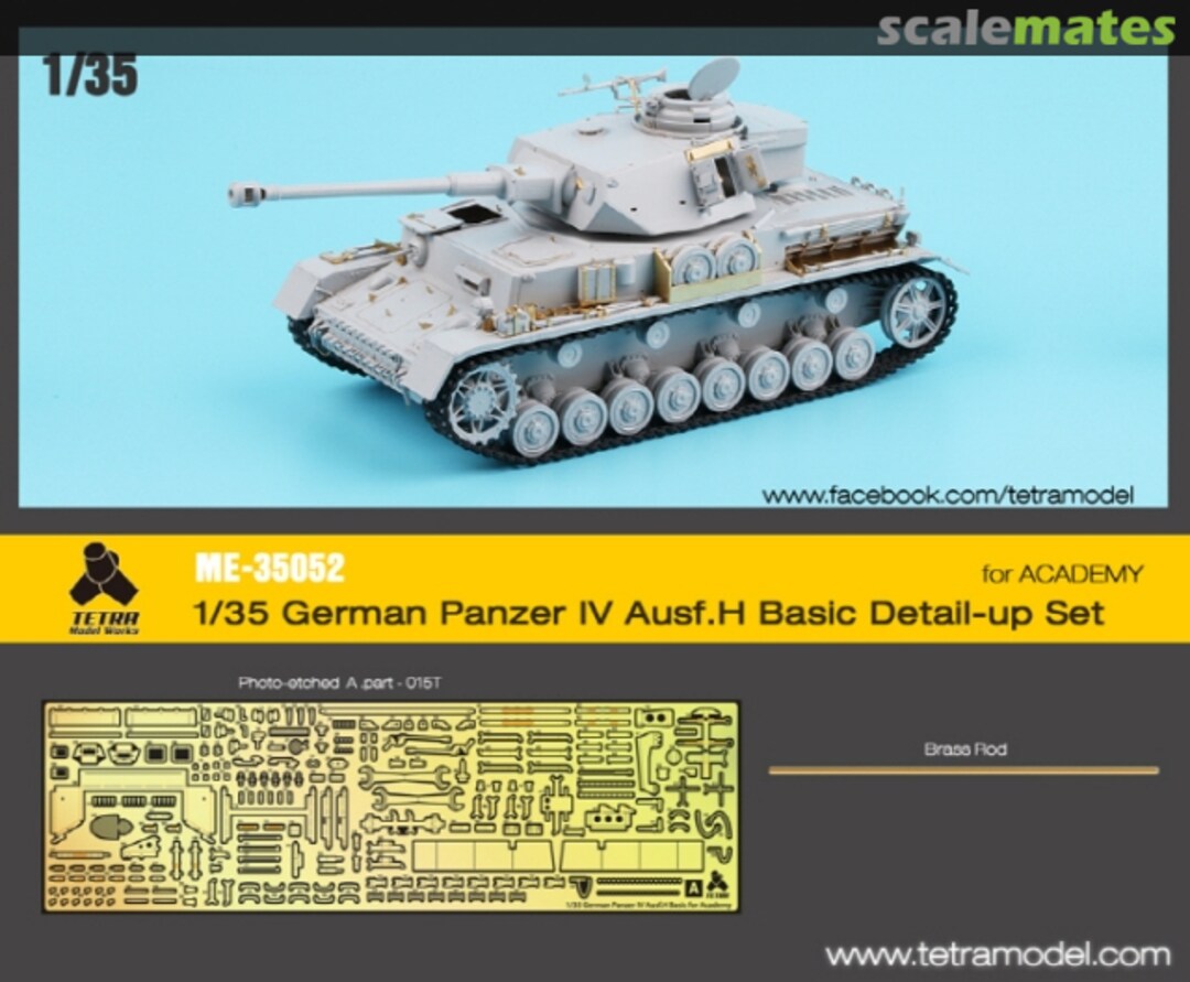 Boxart Panzer IV Ausf.H basic detail up set ME-35052 Tetra Model Works Boxart Panzer IV Ausf.H basic detail up set ME-35052 Tetra Model Works