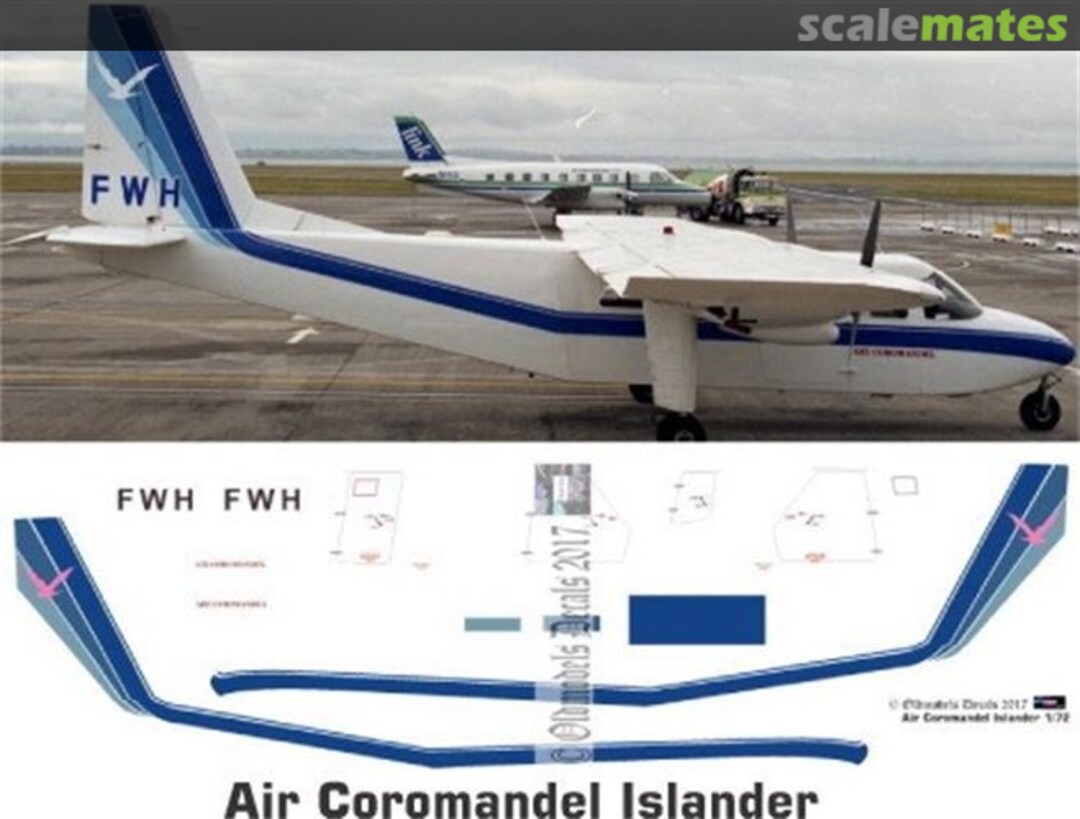 Boxart Islander - Air Coromandel OMD1182 Oldmodels Decals Boxart Islander - Air Coromandel OMD1182 Oldmodels Decals