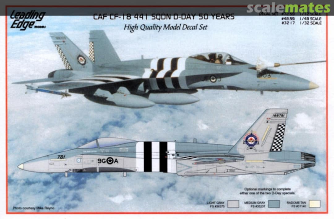 Boxart CAF CF-18 441 Sqdn D-Day 50 years 32.17 Leading Edge Boxart CAF CF-18 441 Sqdn D-Day 50 years 32.17 Leading Edge