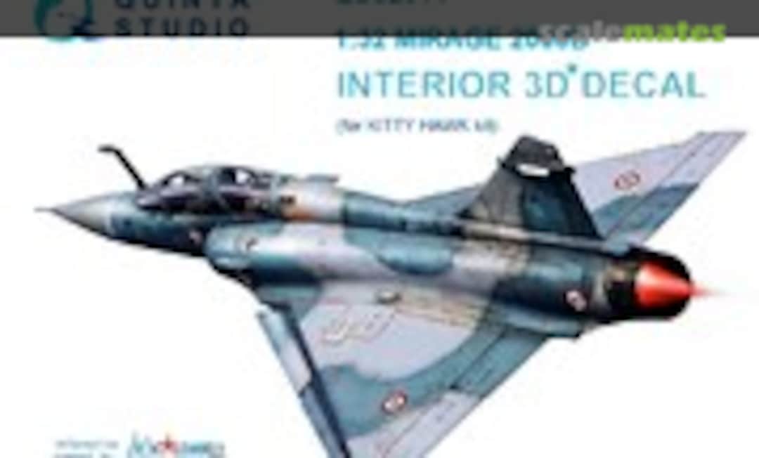 1:32 Mirage 2000B Interior 3D decals (Quinta Studio QD32011) QD32011