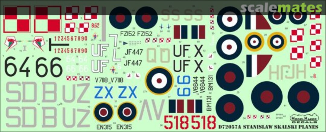 Boxart Stanislaw Skalski planes D72057A ModelMaker Boxart Stanislaw Skalski planes D72057A ModelMaker