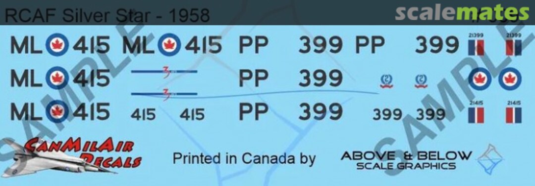 Boxart Canadair T-33 Silver Star 009 Above & Below Graphics Boxart Canadair T-33 Silver Star 009 Above & Below Graphics