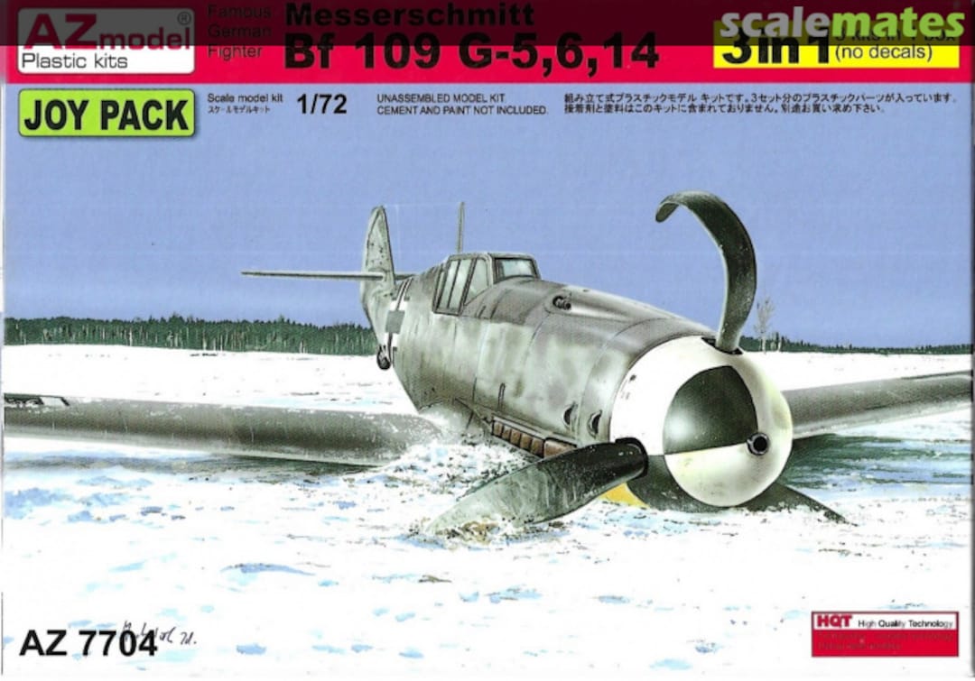 Boxart Messerschmitt Bf 109 G-5,6,14 AZ7704 AZmodel Boxart Messerschmitt Bf 109 G-5,6,14 AZ7704 AZmodel