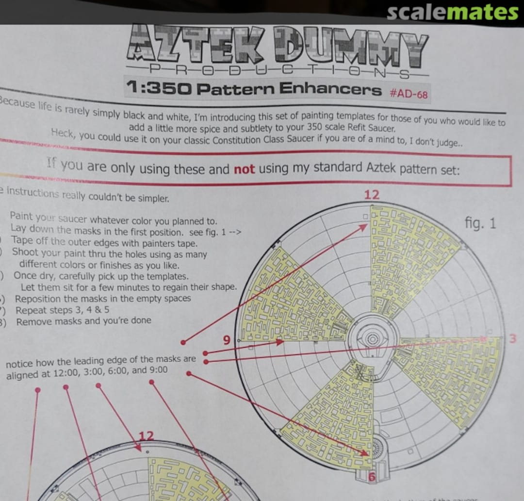 Boxart Saucer Pattern Enhancer AD-68 Aztek Dummy Productions