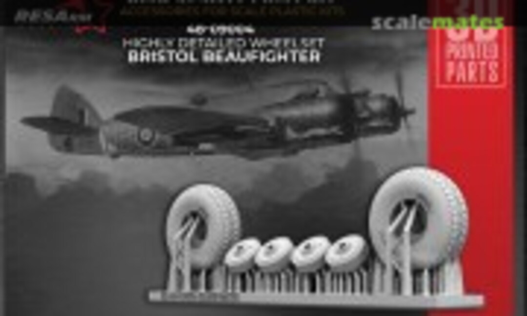1:48 Beaufighter highly detailed wheel set (RESArm 48-09004) 48-09004