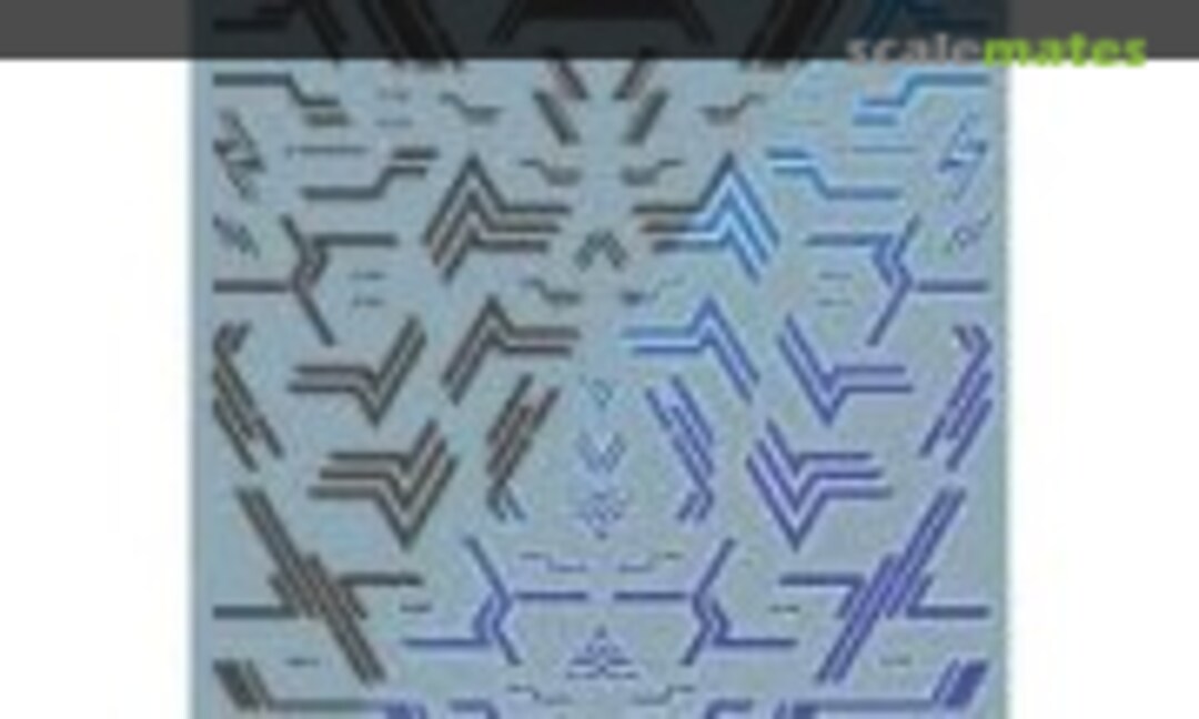 1:100 GM Line Decal No.15 Phase Shift -dp- Dark Gray & Neon Blue (MYK Design GM-845) GM-845