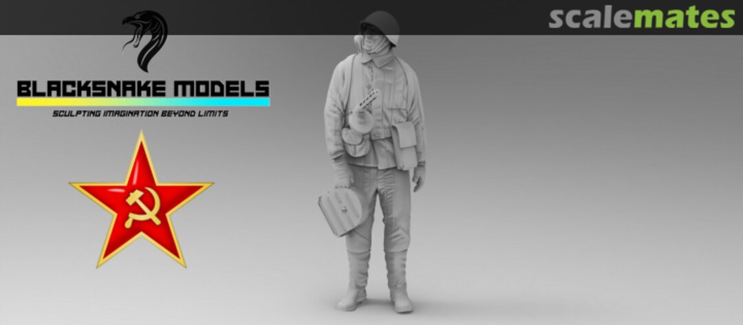 Boxart Red Army Assistant Gunner SOVIET-06 BlackSnake Model