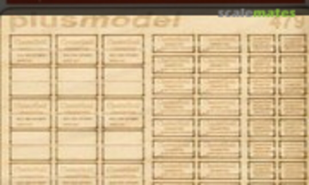 1:35 U.S.Wooden crates for cigarettes-WWII.-Type I. (PlusModel 479) 479