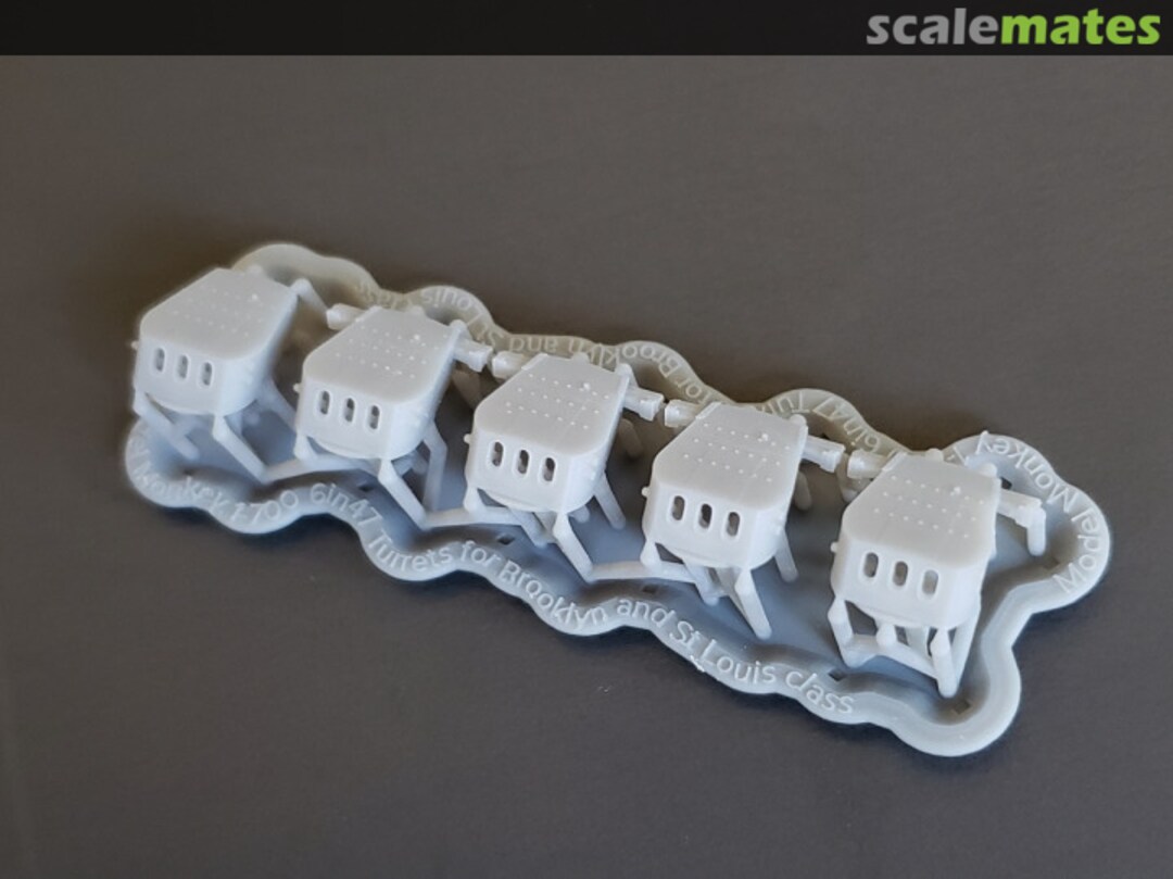 Boxart Brooklyn-class and St. Louis-class 6"/47 cal. Turrets 700-CL40 Turrets Model Monkey Boxart Brooklyn-class and St. Louis-class 6"/47 cal. Turrets 700-CL40 Turrets Model Monkey