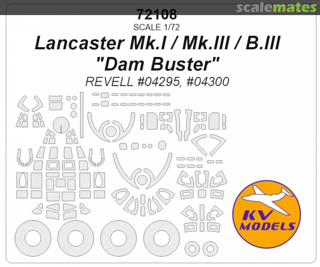 Boxart Lancaster Mk.I / Mk.III / B.III "Dambusters" 72108 KV Models
