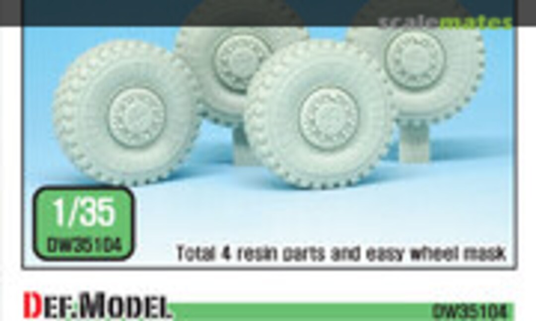 1:35 US MRAP M-pro Dash Sagged Wheel set (Def.Model DW35104) DW35104