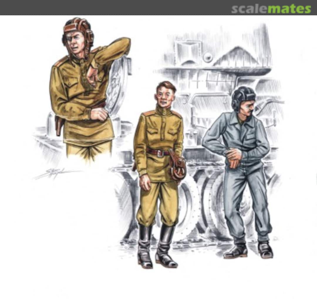 Boxart Russian tanker WW II (3 fig.) F72139 CMK Boxart Russian tanker WW II (3 fig.) F72139 CMK