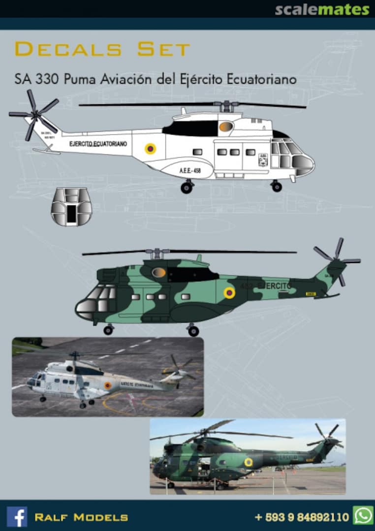 Boxart Aerospatiale SA.330 Puma RM 005-72 Ralf Models Boxart Aerospatiale SA.330 Puma RM 005-72 Ralf Models