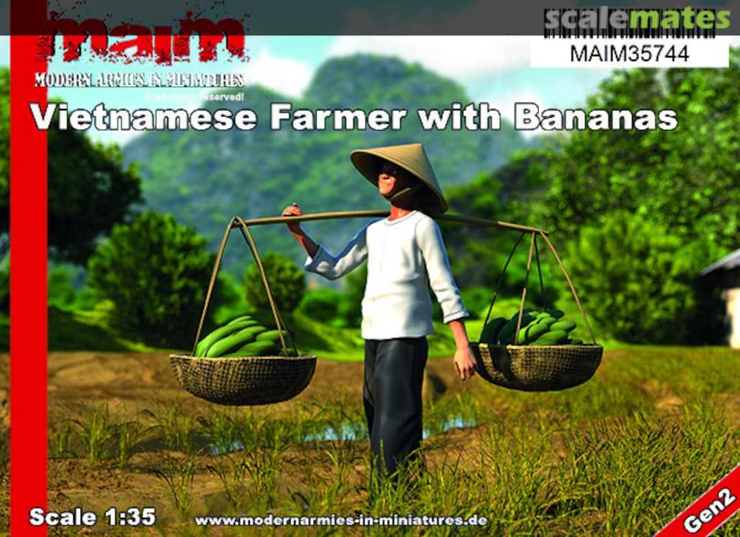 Boxart Vietnamese Farmer with Bananas MAIM35744 MAiM Boxart Vietnamese Farmer with Bananas MAIM35744 MAiM