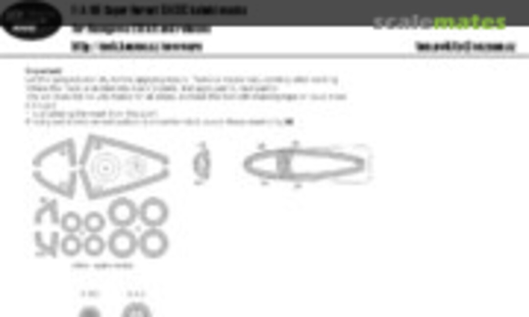 1:72 F/A-18E Super Hornet BASIC kabuki masks (New Ware NWAM0581) NWAM0581