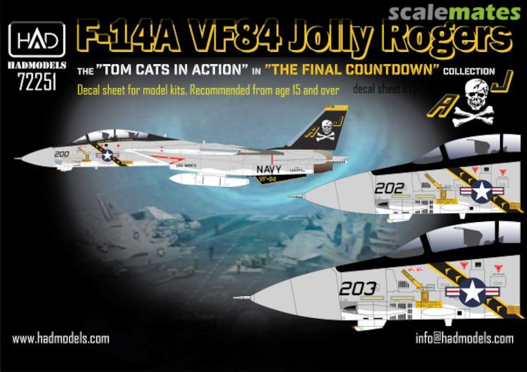 Boxart F-14A VF84 Jolly Rogers 72251 HADmodels 